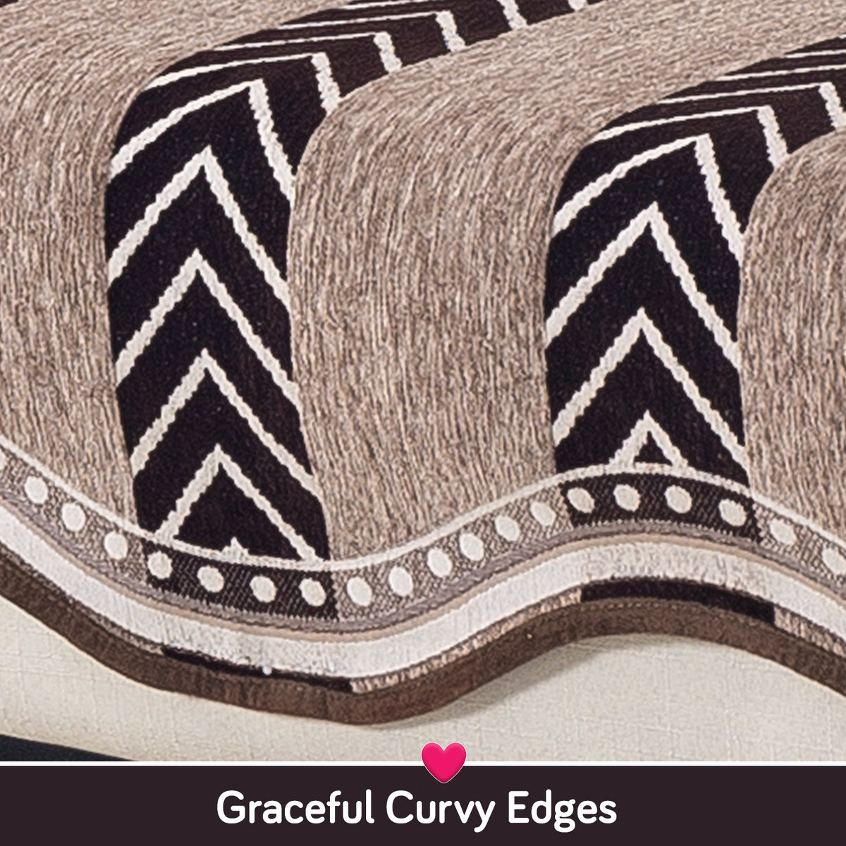 Serene Curves Sofa Cover Mat, Nomad Chevron
