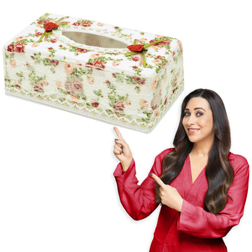 Plastic Tissue Box Holder, Green