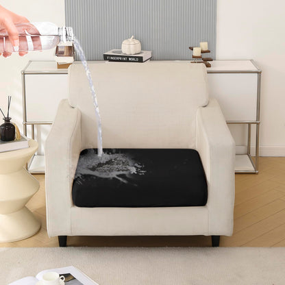 100% Waterproof Stretchable Seat Couch Cushion Cover for 1/2/3 Seater, Black