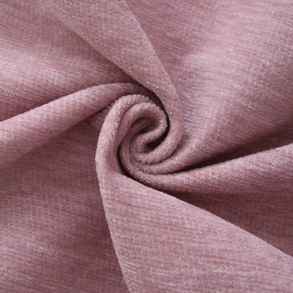 Breathable, soft Pink colour chenille sofa throw 

