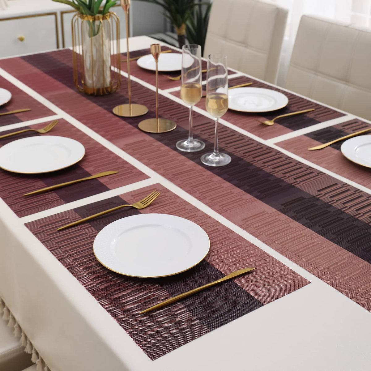 PVC Dining Table Mats, Wine