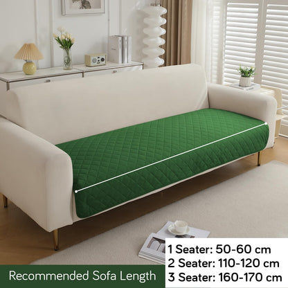 Waterproof Anti-Slip Quick Dry Sofa Seat Mat for 1/2/3 Seater, Green