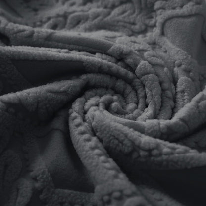 Chair Cover Set of 1/2/4/6, 190 GSM Jacquard, Dark Grey