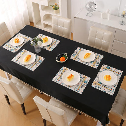 Artistic Flora PVC Washable Mats for Dining Table - Magnolia Champaca
