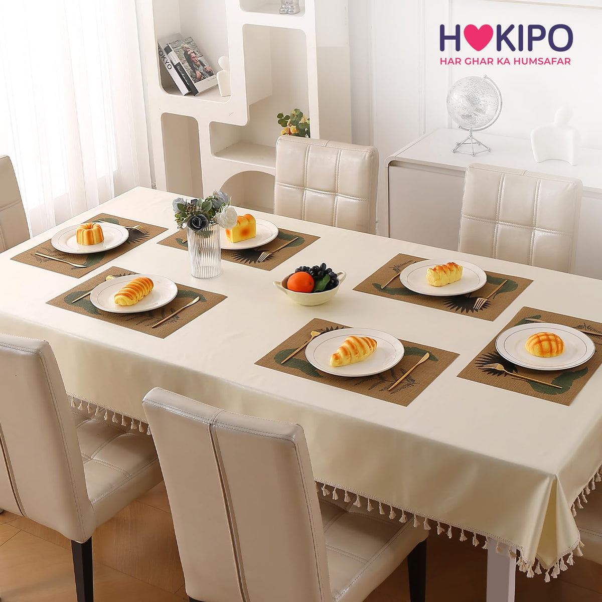 Botanical Tropic PVC Mats for Dining Table - Fern Fronds