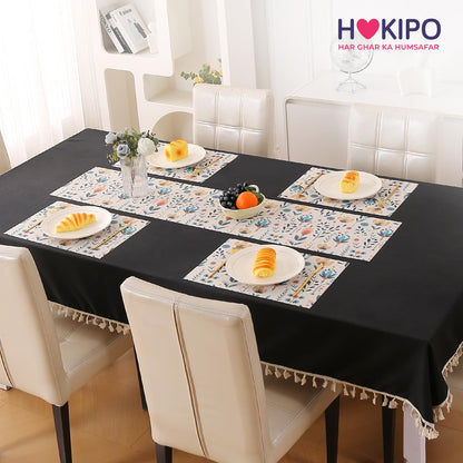 Artistic Flora PVC Washable Mats for Dining Table - Magnolia Champaca