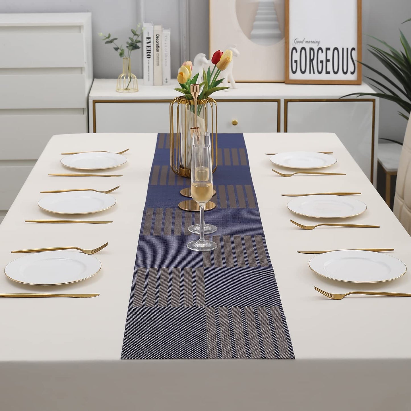 PVC Table Runner for Dinner and Coffee Table, Violet