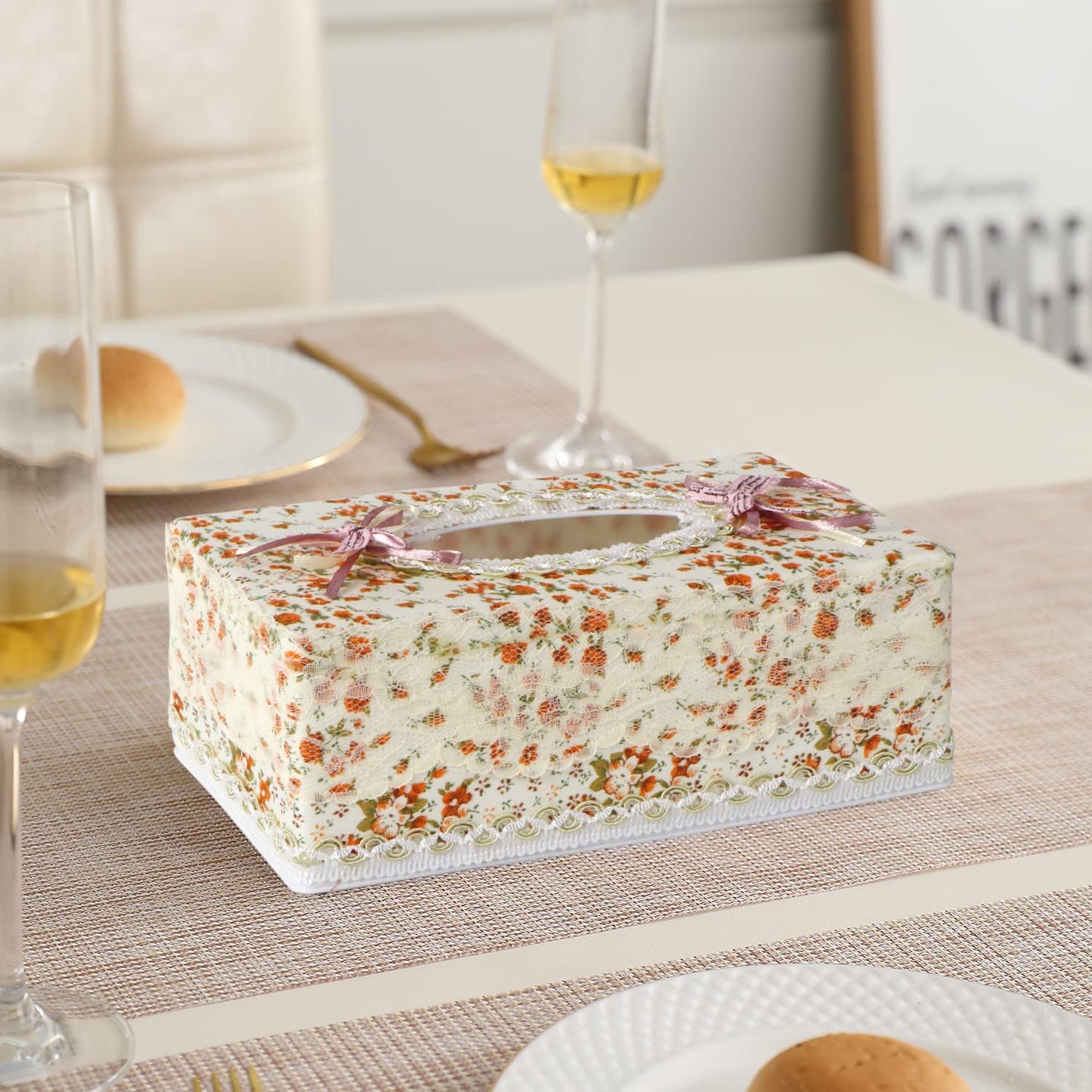 Plastic Tissue Paper Holder, Orange