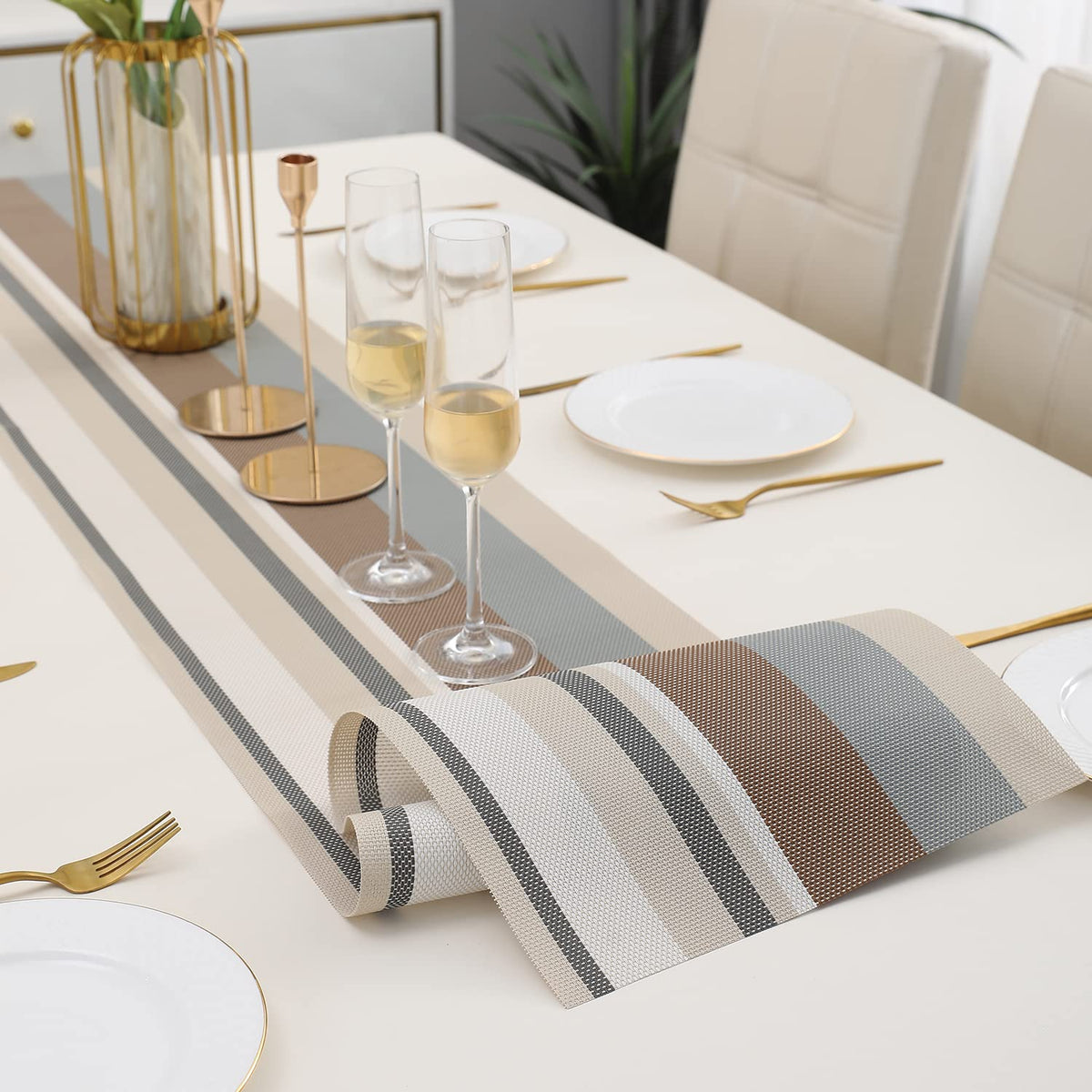 PVC Table Runner for Dinner and Coffee Table, Multicolour