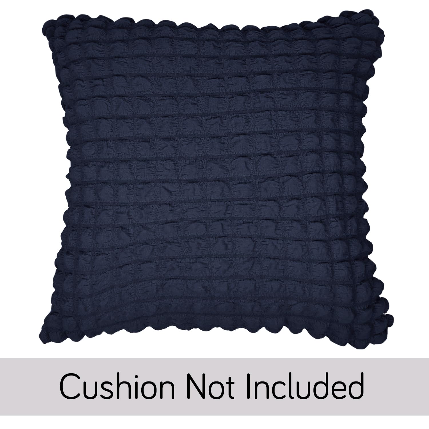 Buy Cute Navy Blue Colour Zippered Square Sofa Pillow Covers Online