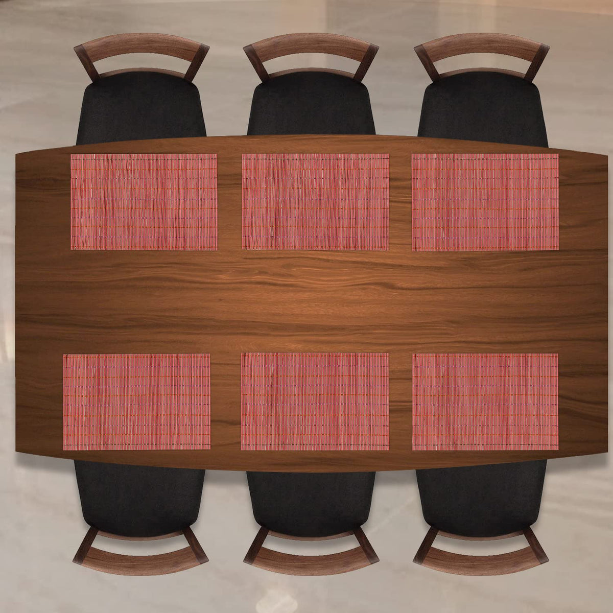 handwoven bamboo table mat texture heat resistant design | Hokipo