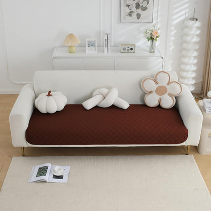 Water Repellent + Waterproof Quick Dry Sofa Seat Mat for 1/2/3 Seater Sofa - Brown