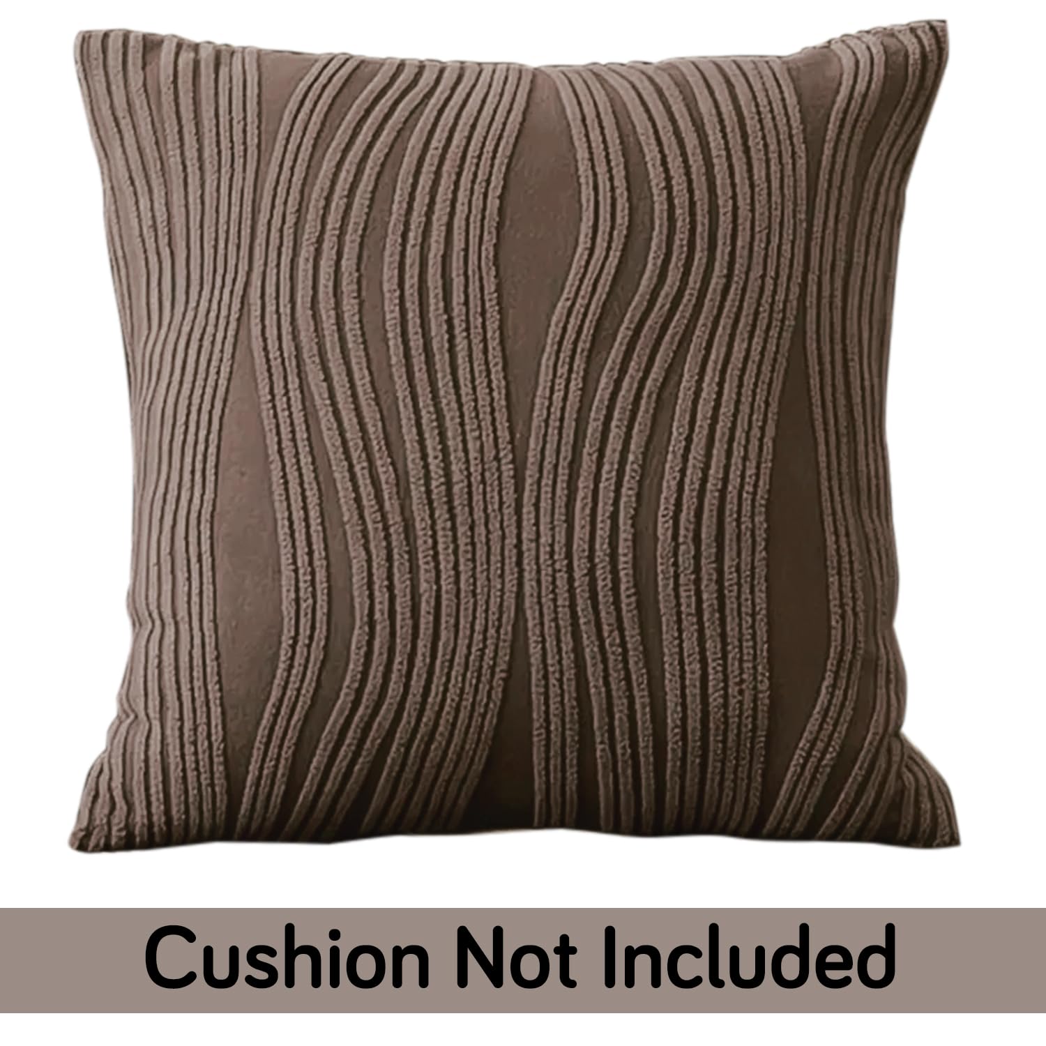 Fancy Chocolate Brown Colour Festive Square Zippered Pillow Covers