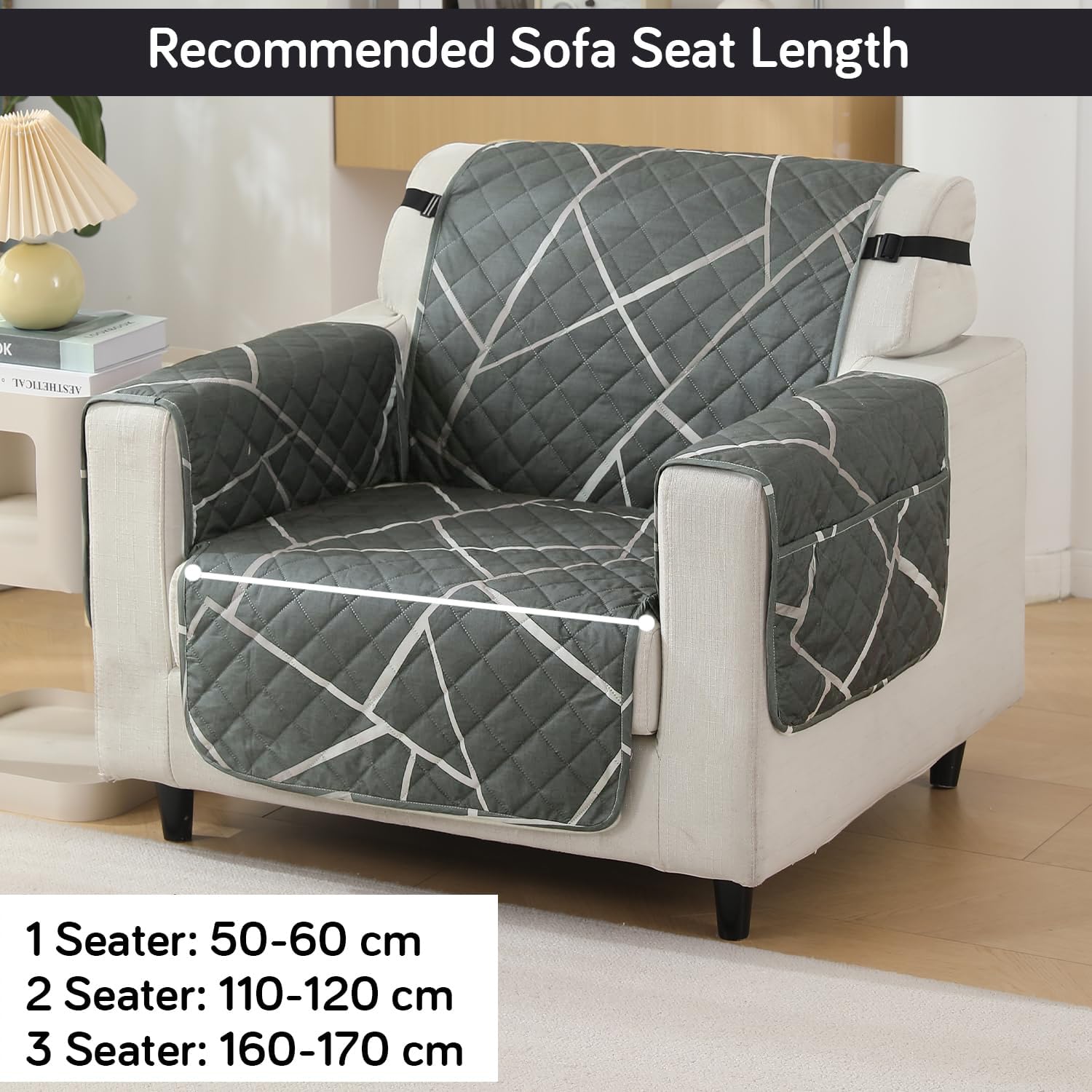 How to measure the size of 1 seater sofa for quilted waterproof sofa cover Guide