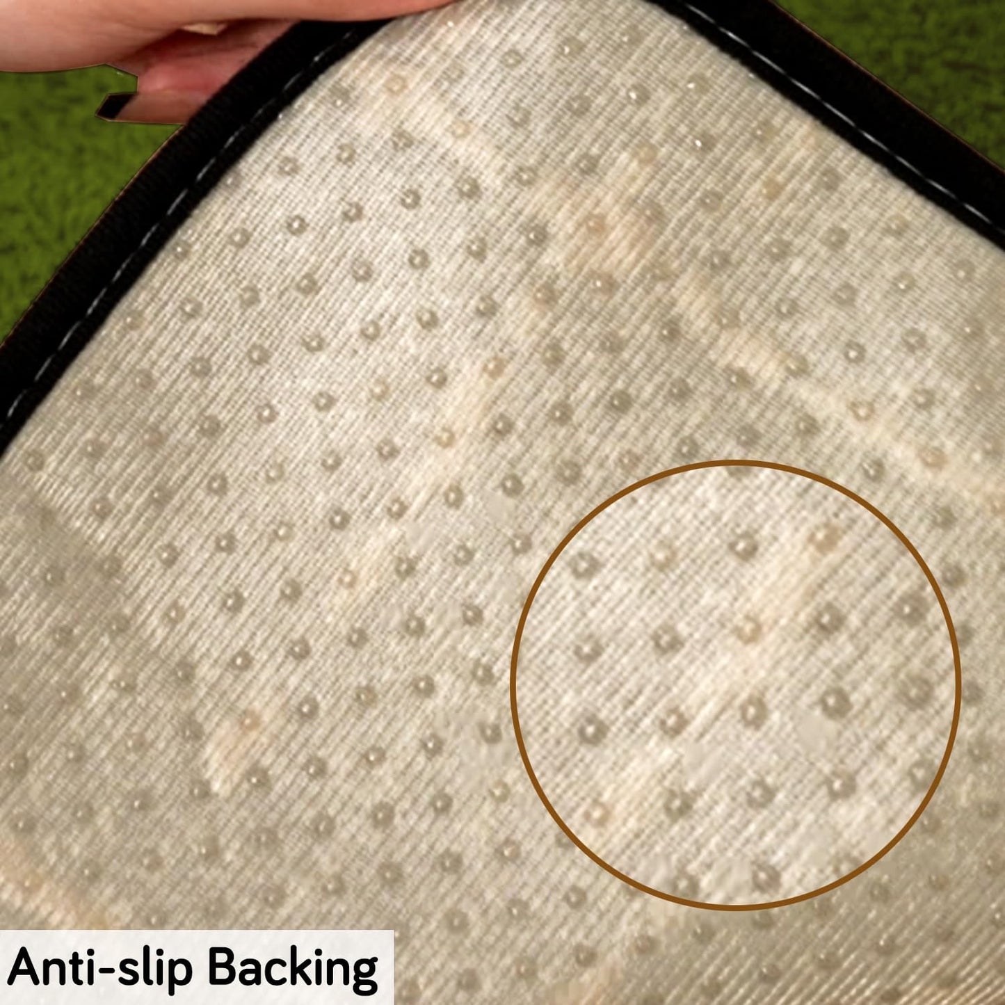 Premium Supple Soft Wavy Sofa Cover Mat, Green
