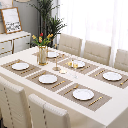 PVC Dining Table Mats, Beige