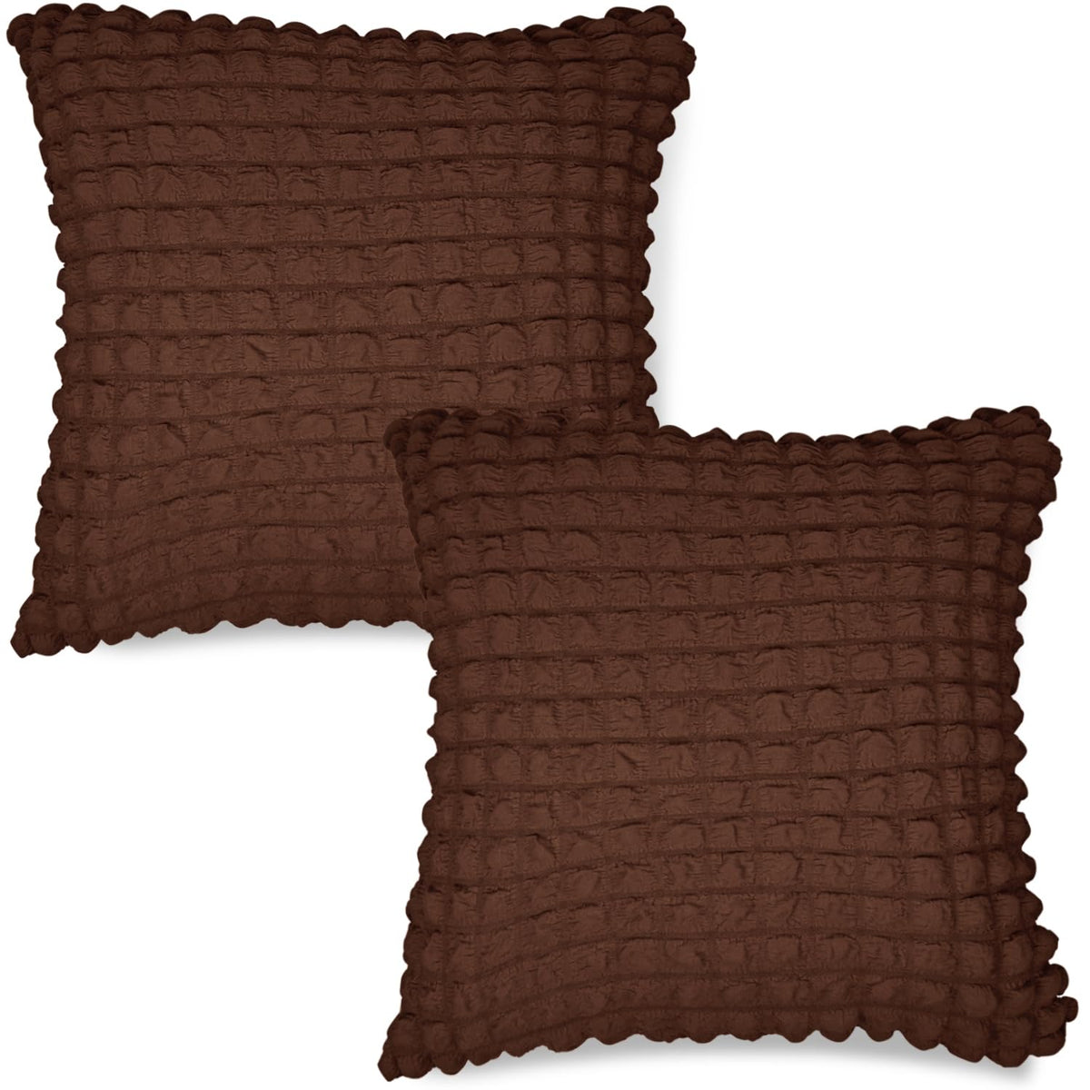Buy Premium Dark Brown Colour Zippered Square Cushion Covers Online