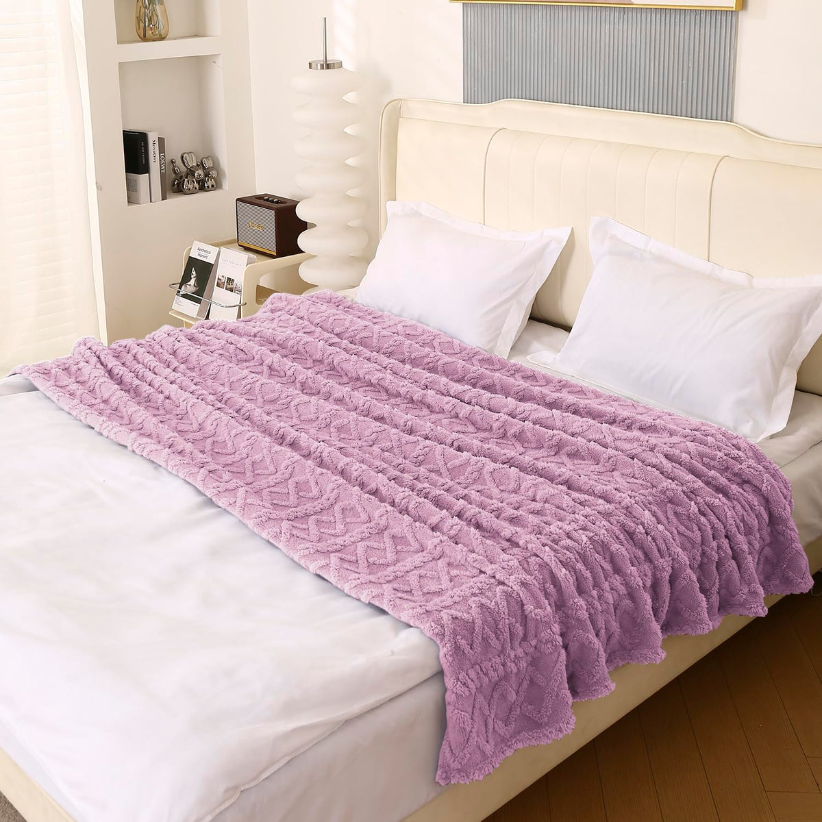 Buy Lilac Colour AC Blanket | HOKIPO