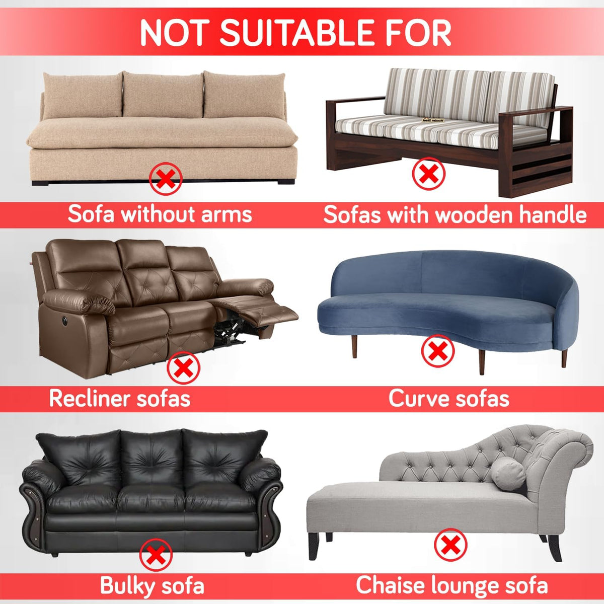 Nestiva Series 200gsm Knitting Jacquard Sofa Cover 1/2/3/4 Seater Fully Covered, Skimmed Cream