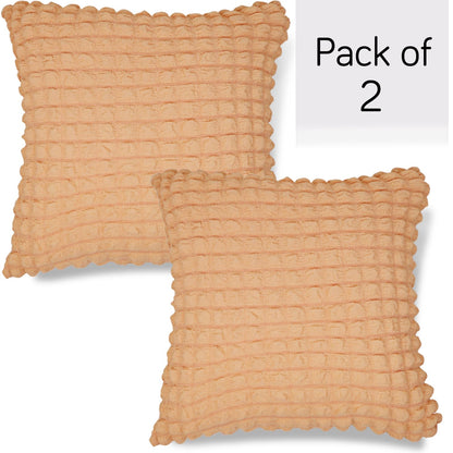 Best Light Brown Colour Zippered Square Pillow Cover
