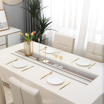 Buy Multicolour PVC Table Runner Online - HOKIPO | Har Ghar Ka Humsafar