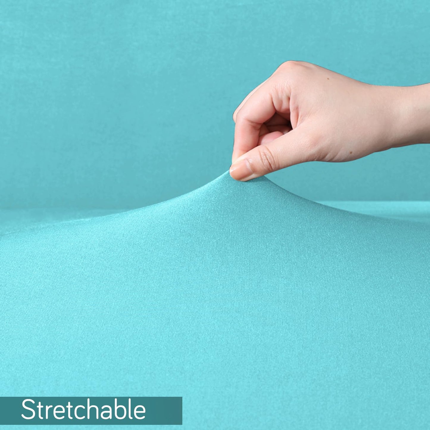 Gaming Stretchable Chair Cover for Computer Rotating Chair, Sky Blue