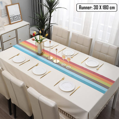 PVC Table Runner for Dinner and Coffee Table, Multicolour