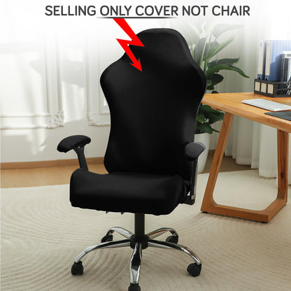 Gaming Chair Cover Stretchable Computer Rotating Chair Seat Covers Slipcover, Black