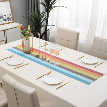 PVC Table Runner for Dinner and Coffee Table, Multicolour
