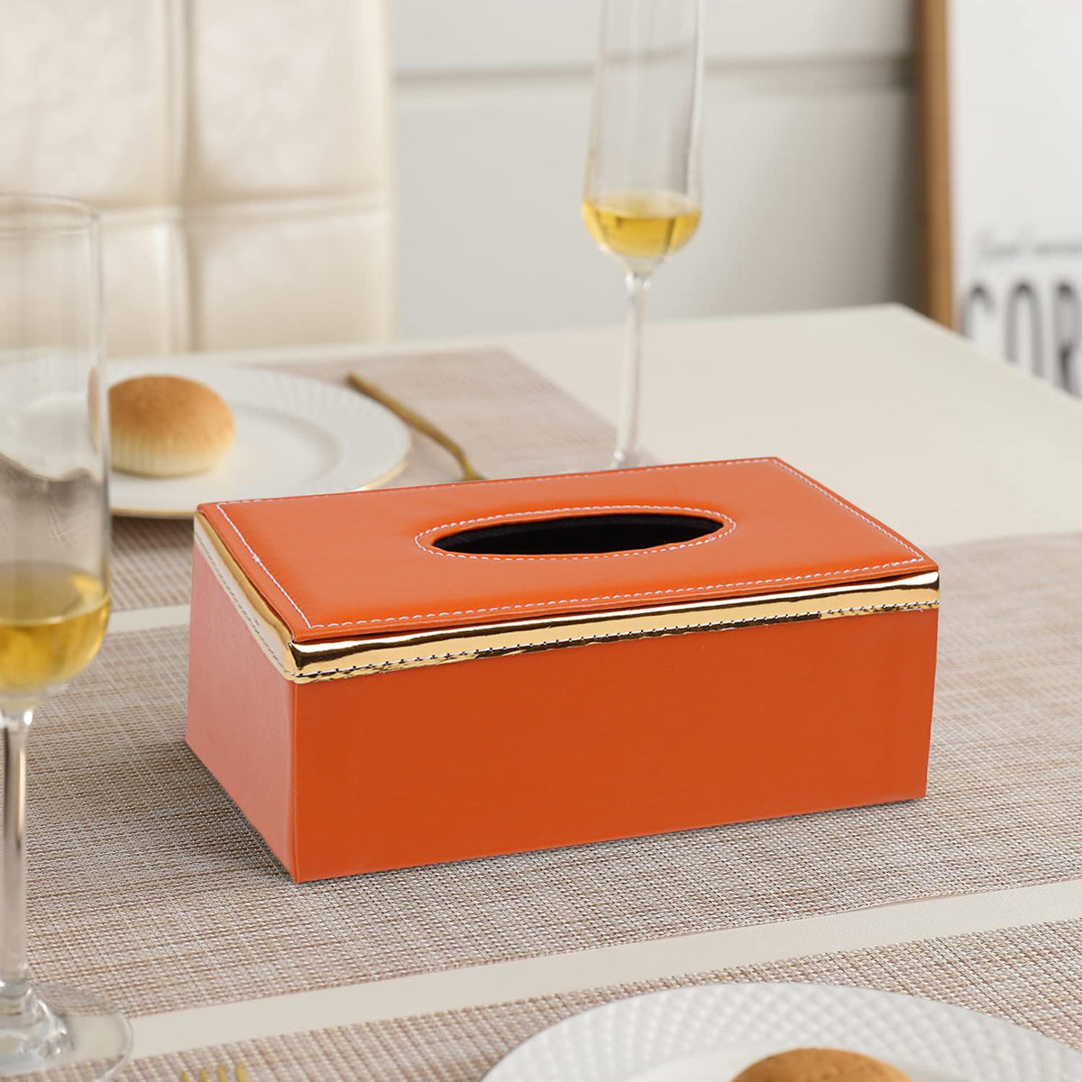 buy orange tissue holder | HOKIPO