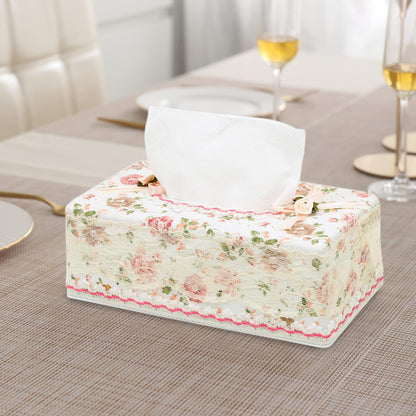 Plastic Tissue Paper Box Holder, Pink