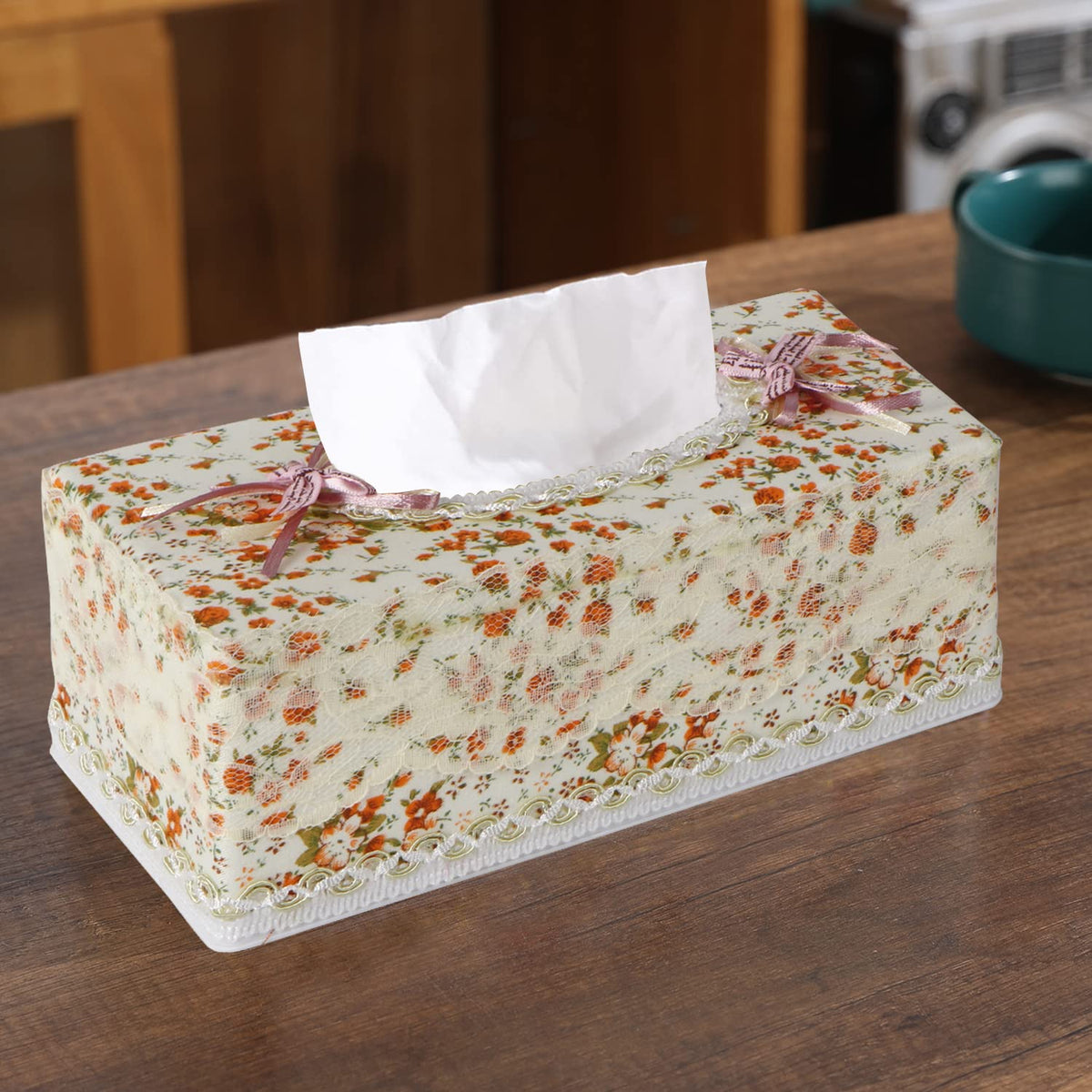 Plastic Tissue Paper Holder, Orange