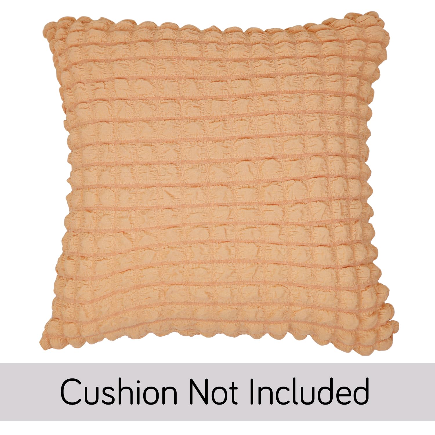 Buy Cute Light Brown Colour Zippered Square Sofa Pillow Covers Online