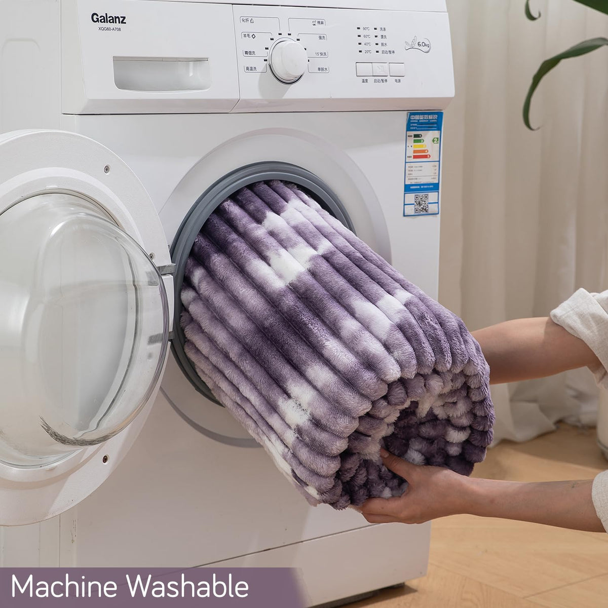 Buy Purple Gradient AC Blanket | Machine Washable | HOKIPO