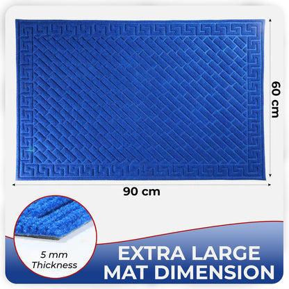 Polypropylene Outdoor mat for Entrance, Welcome mat floor mat, Blue