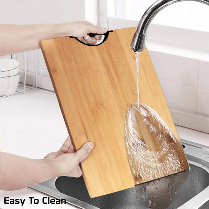 Bamboo Wood Chopping Cutting Board for Kitchen, Beige