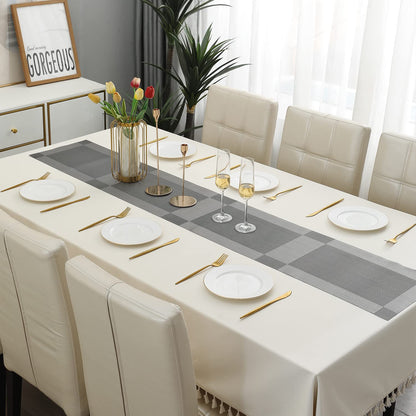 PVC Table Runner, Silver