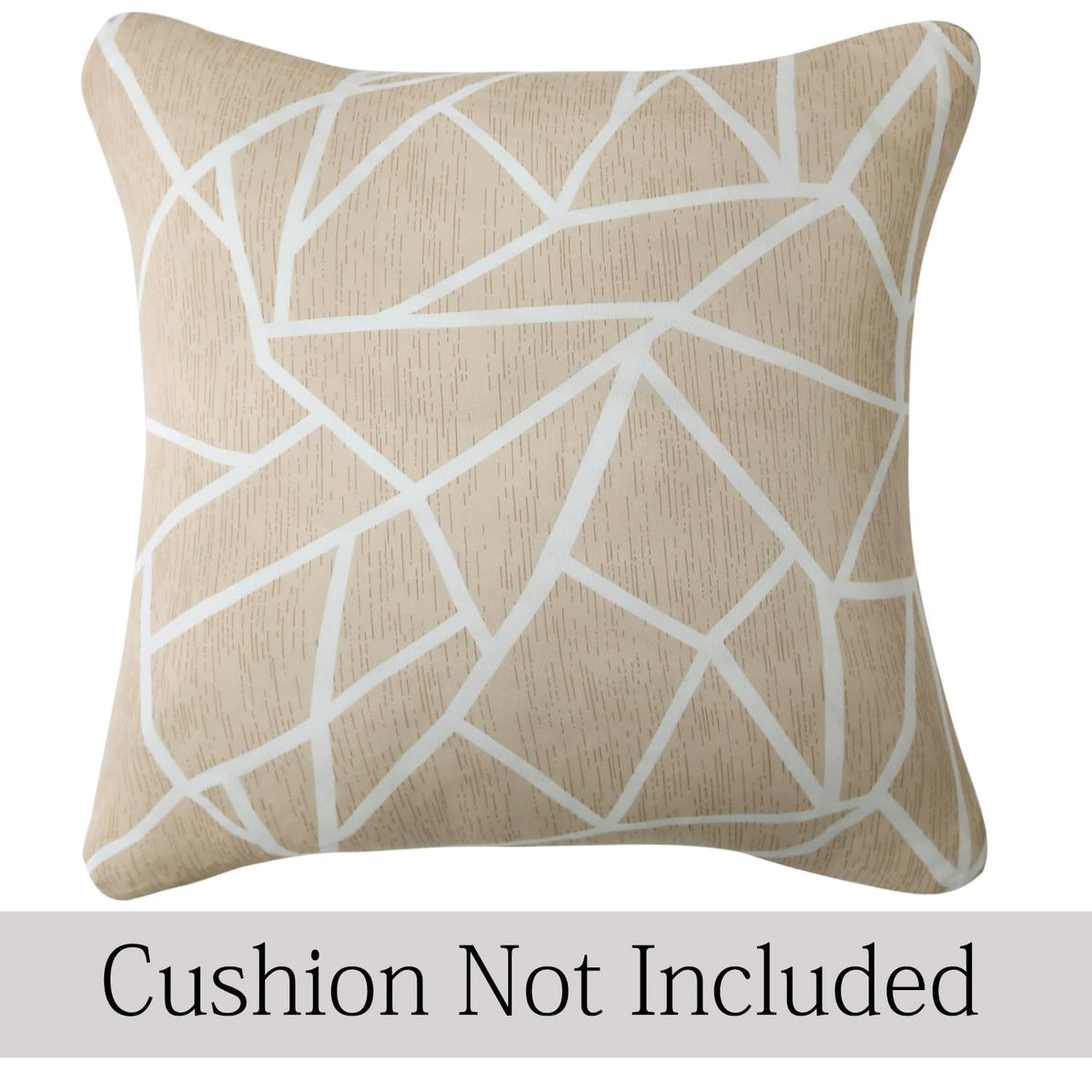 Fancy Beige Abstract Geometry Print zippered cushion cover online