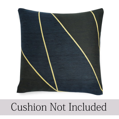 HOKIPO Stretchable Pack of 2 Cushion Cover 16x16 inch , Seaweed Geometric Abstract