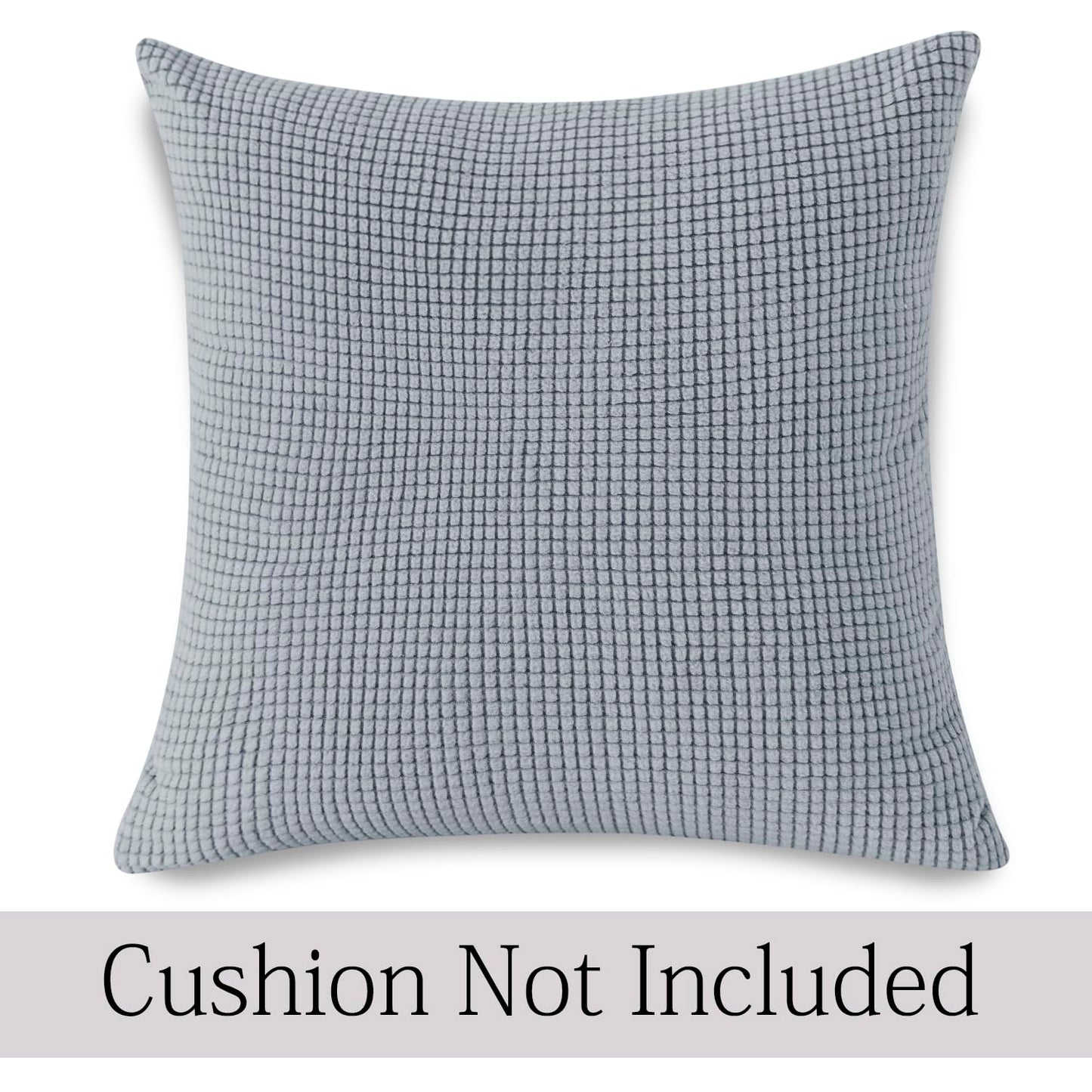 Jacquard Pack of 2 Cushion Cover 18x18 inch, Light Grey