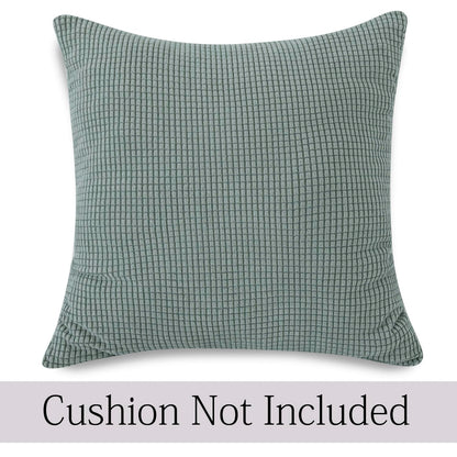 Jacquard Pack of 2 Cushion Cover 18x18 Inches, Green