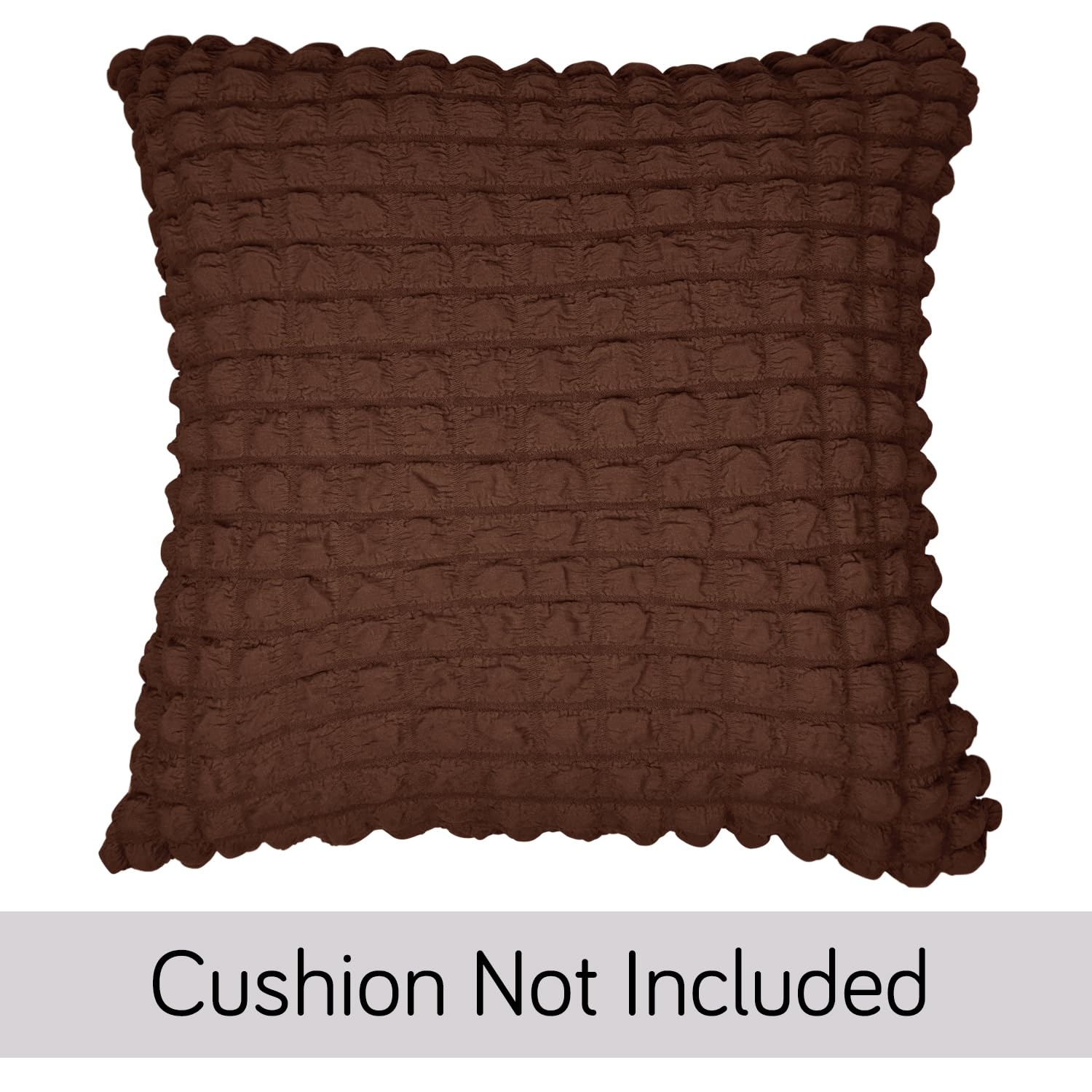 Buy Cute Dark Brown Colour Zippered Square Sofa Pillow Covers Online