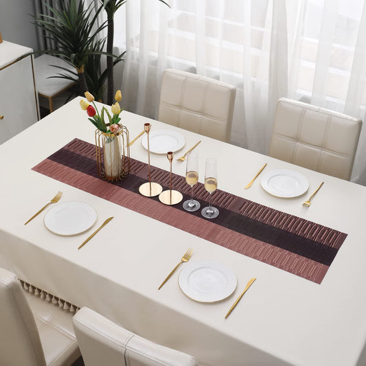 PVC Table Runner for Dinner and Coffee Table, Wine