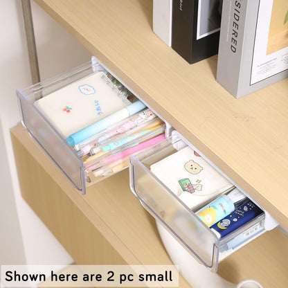 Drawers for Under Table/Wardrobe. Self Adhesive, Easy Installation. Innovative Desk Organizer
