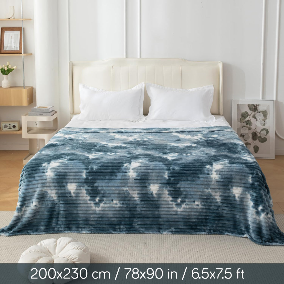 Buy Teal Gradient AC Blanket Double Bed | HOKIPO