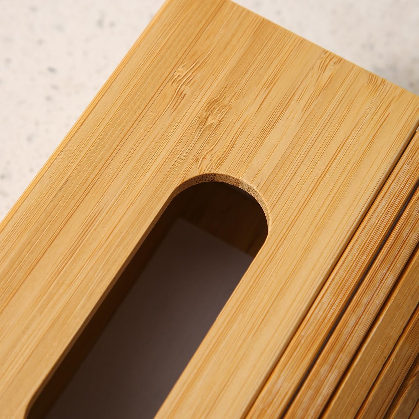 Buy brown magnetic wooden tissue paper holder | HOKIPO