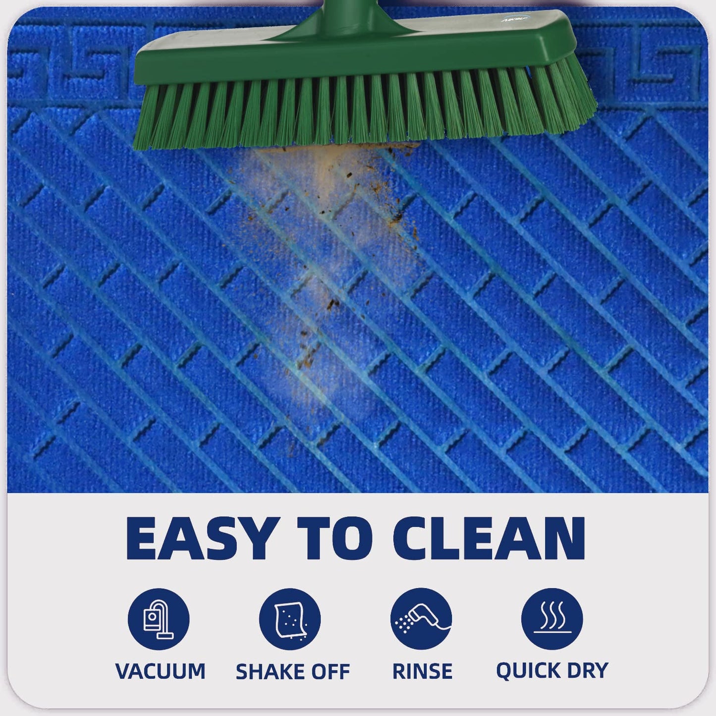 Polypropylene Outdoor mat for Entrance, Welcome mat floor mat, Blue
