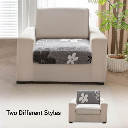Stretchable Thick Fleece Textured Seat Couch Cushion Cover for 1/2/3 Seater, Moon Grey