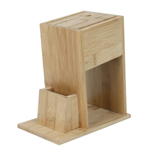 Wooden Knife Holder for Kitchen, Universal Knives Holder Stand with 5 Slots.