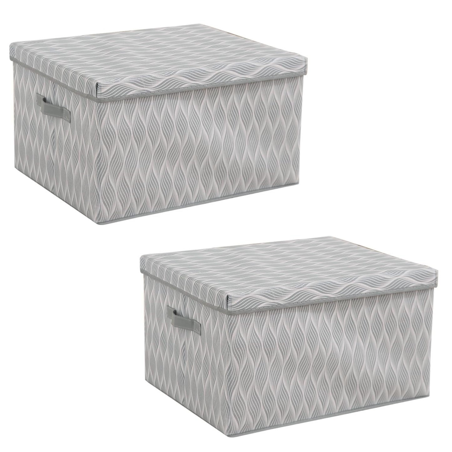 Foldable Cloth Storage Box | Wardrobe Organizer with Lid